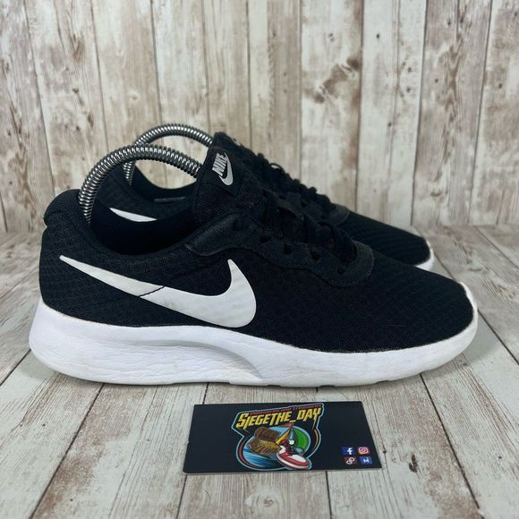 Nike Shoes - Nike Tanjun black white - Womens 8